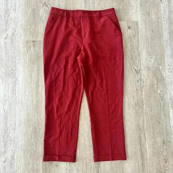 Womens Forever 21 Red Dress Pants - L - Picture 1 of 7